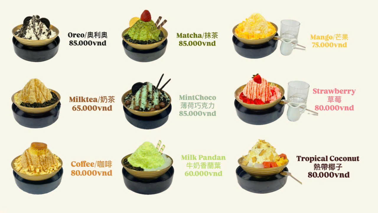 Bảng Menu 3